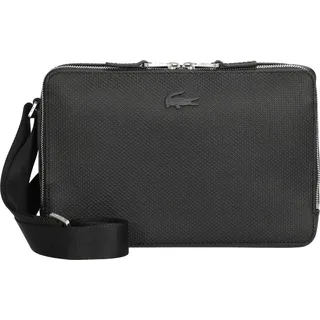 Lacoste Chantaco Umhängetasche Leder Schwarz