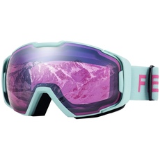 FEISEDY Skibrille Snowboard Brille für Brillenträger Herren Damen Sportbrille für Winter Skifahren Fahrrad Anti Fog UV Schutzbrille Schneebrille mit OTG Design B2961