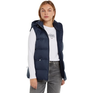 Tommy Hilfiger Damen Weste Recycled Down Steppweste, Blau (Desert Sky), M