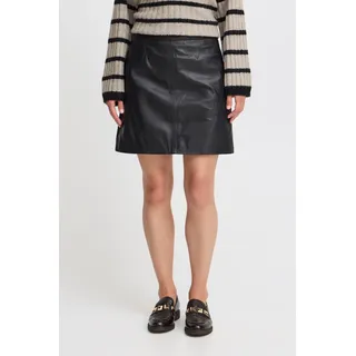B.YOUNG Lederrock Damen Schwarz 36