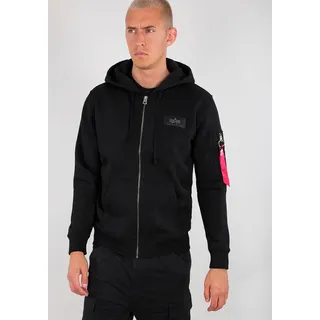 Alpha Industries Kapuzensweatjacke »Back Print Zip Hoody«, schwarz