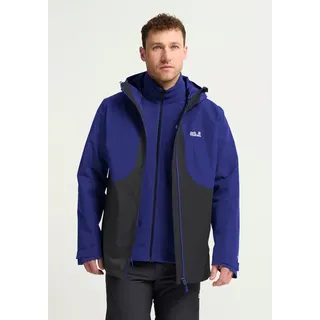 Jack Wolfskin Stonetrail 3IN1 Jacket Herren Grau 4XL