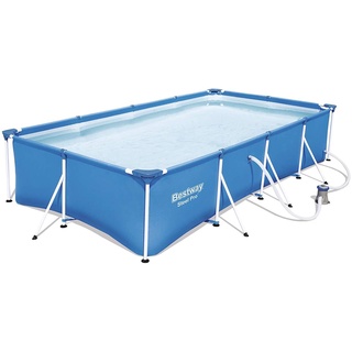 BESTWAY Steel Pro Frame Pool Set 400 x 211 x 81 cm inkl. Filterpumpe