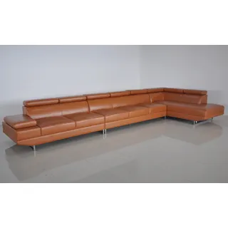 XXL Loung Dream Sofa Couch Polster Sitz Garnitur Wohnlandschaft Leder Ecke +USB