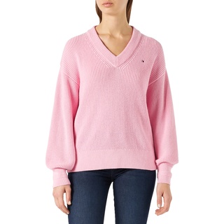 Tommy Hilfiger Damen Pullover Strickpullover, Rosa (Classic Pink), XS