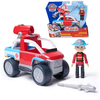 Spin Master PAW Patrol Fire Rescue - Ryders Rettungsfahrzeug mit Drohnen-Abwerfer und Ryder Figur, Spielzeug für Kinder ab 3 Jahren