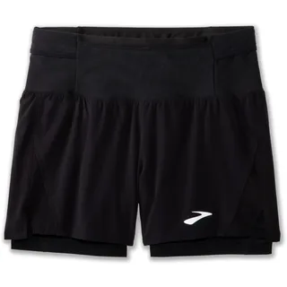 Brooks High Point 5" 2-in-1 Short 2.0 Herren Black Größe 25