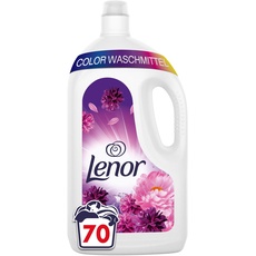 LENOR Color Flüssigwaschmittel Amethyst Blütentraum 70 Waschladungen, Tiefenreinheit auch bei Kaltwäsche & 3-mal länger anhaltende Frische