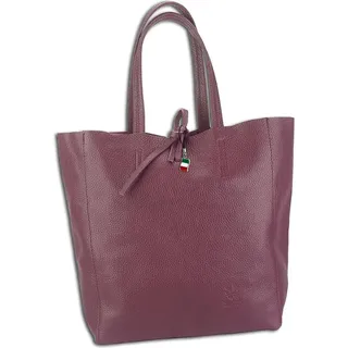 Drachenleder Florence Shopper Leder Weinrot