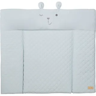 roba® Wickelauflage »Style, Soft, sky« mit aufgesticktem Gesicht, blau