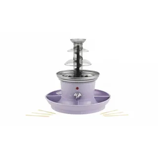 Giles & Posner Mini-Schokoladenbrunnen – Elektrische 3-Stufen Maschine, Automatische Abschaltung, 0°C bis 50°C, Party Dip & Share, 2 Abnehmbare Serviertabletts, 500 ml, 100 Spieße Inklusive, 25 W
