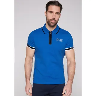 CAMP DAVID Poloshirt mit kontrastreichen Details CAMP DAVID tech blue L