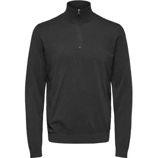 SELECTED HOMME Herren Slhberg Half Zip Cardigan B Noos Sweatshirt, Antracit, L EU
