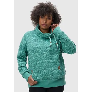 Ragwear Damen Pullover, Rylie Print Plus«, grün