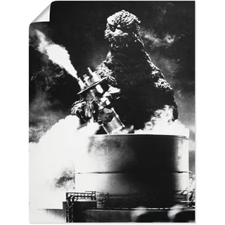 Artland Wandbild »Godzilla III« Film 1 Stk. tlg. als Leinwandbild, Poster in verschied. Größen, schwarz