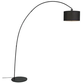 QAZQA Moderne Bogenlampe schwarz - Vinossa