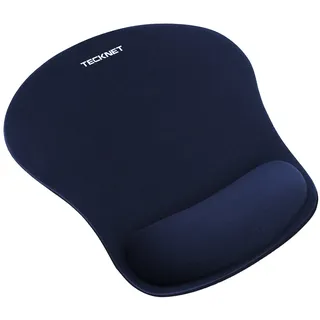TECKNET Mauspad mit Gelkissen, Memory Foam Mousepad Ergonomisches Wasserdicht Komfort Mausmatte mit Handgelenkpolster Handauflage für Alle Maus Offfice Heim Computer Laptop, Blau