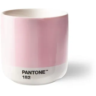 Pantone doppelwandiger Porzellan-Thermobecher Cortado, ohne Henkel, 190ml, Light Pink 182