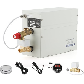 CGOLDENWALL 3 KW Haushalt Sauna Dampfgenerator 220 V, ideal für Sauna/Dusche/Bad/Spa, mit Automatischer Entwässerung, LED-Digital-Regler 35-55°C, für 1.5-3 m3 Raumheizung