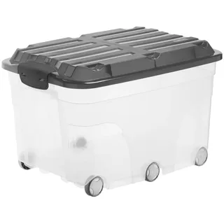 Rotho Aufbewahrungsbox 40 x 37 x 59,5 cm 1-tlg. grau-transparent