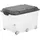 Aufbewahrungsbox 40 x 37 x 59,5 cm 1-tlg. grau-transparent