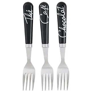 Pradel Heritage 517324 Gabel Mini Edelstahl/Kunststoff schwarz 2 x 3 x 13,5 cm 3 teilig