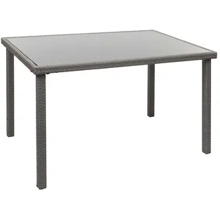 Mendler Gartentisch 120 x 75 x 0 cm Grau