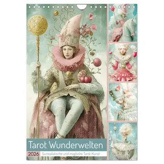 Tarot Wunderwelten. Surrealistische und magische Tarot-Kunst (Wandkalender 2026 DIN A4 hoch), CALVENDO Monatskalender: Eine Welt voller Magie, Symbolik und künstlerischer Schönheit! (CALVENDO Glaube)