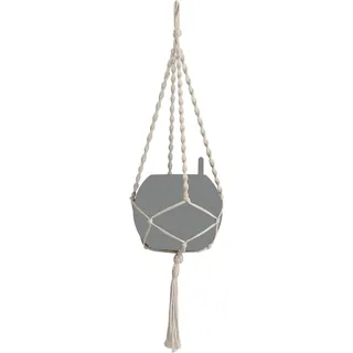 Lechuza® Hängeampel Makramee Cotton Boho 90 Natur 22 cm x 14 cm