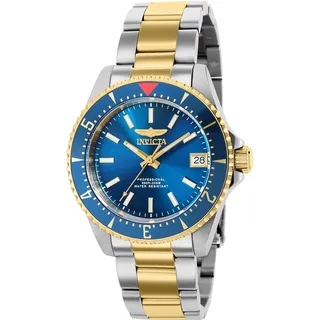 Invicta Pro Diver 36803 Damen uhr - Wasserdicht - Analog - Automatikuhr - Edelstahl mit blauen zifferblat - 36mm - Silber