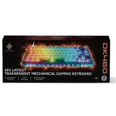 Deltaco DK460 Mechanical 65% keyboard in full transparent - Gaming Tastaturen - Transparent