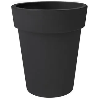 elho Green Basics Top Planter Hoch 35 - Blumentopf für Außen - Ø 34.5 x H 41.0 cm - Schwarz/Living Schwarz