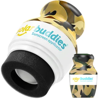 Solar Buddies Sonnencreme-Applikator – Camo Single – nachfüllbarer Rollschwamm für Sonnencreme, Sonnencreme und Lotion-Applikator für Kinder, Erwachsene und Familien – fasst 100 ml, perfekte Größe für
