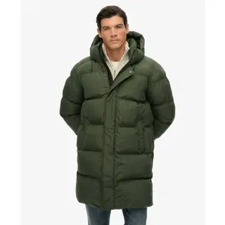 Superdry für Herren. M5011917A Sport Steppmantel dunkelgrün (S), Lässig, Recyceltes Polyester, Nachhaltig