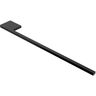 kalb | Handtuchhalter Slim für Waschtisch, schwarz, Aluminium, Länge: 400mm, Höhe: 8mm, Tiefe: 50mm