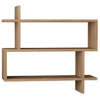 Livetastic Wandregal , Eichefarben , Holzwerkstoff , 70x65x22 cm , Holzmöbel, Holzregale, Wandregale Holz