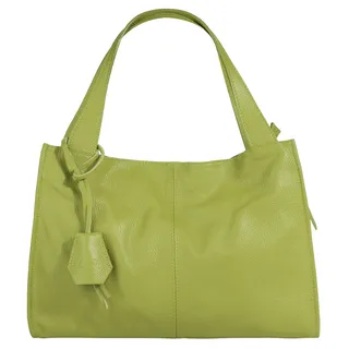 Cluty Shopper Leder Grün