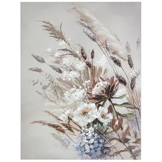 Romimex Ölgemälde, Leinwand, Blumen, 90 x 120 x 4 cm, bunt