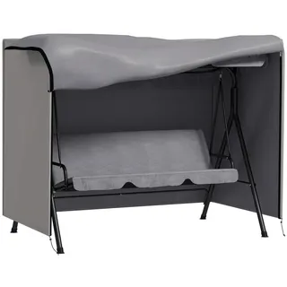 Outsunny Abdeckung für Schaukel 205 x 124 x 164 cm Grau