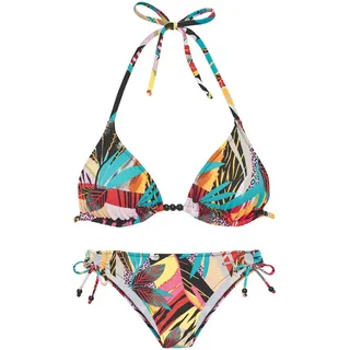 Bruno Banani Triangel-Bikini Damen bunt Gr.34 Cup A/B