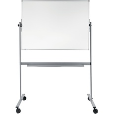 Legamaster Economy Stativ-Drehtafel - weiß - 90 x 120 cm - mobiles, wendbares Whiteboard - magnetisch und beschreibbar - inkl. Zubehör
