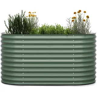 Blumfeldt High Grow Hochbeet 1.000 l 80 x 80 x 80 cm Grün