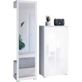 OTTO home PARIS/ TOKYO Garderoben-Set 130 x 35 x 190 cm weiß