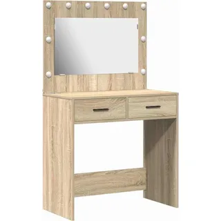 vidaXL Schminktisch Sonoma-Eiche 78,5 x 41 x 135 cm Holzwerkstoff - Braun