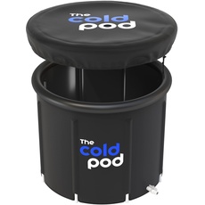 Eisbad Tonne für Athleten mit Abdeckung,tragbares Ice Bath tub für Kryotherapie, The Cold Pod Faltbare Aufblasbare badewanne für den Innen- und Außenbereich Erwachsene (90cm)