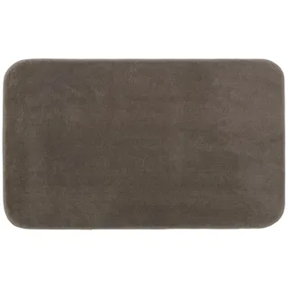 Gözze - Premium Rutschfester Badteppich, RIO, 100% Microfaser, 50 x 70 cm - Taupe
