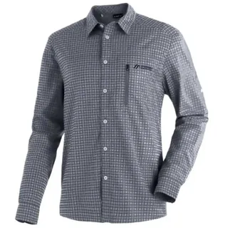 Maier Sports Mats Long Sleeve grey check (M19578) 48