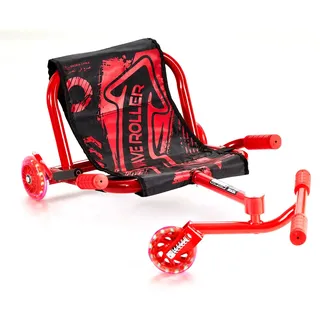 VEVOR Drifter Trike Dreirad 60 kg, Dreiradscooter 960 x 440 x 285 mm, Kinderfahrzeug Dreirad für Kinder ab 4 Jahren, fährt auf allen harten Oberflächen im Innen- und Außenbereich, Rot