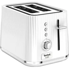 Tefal Loft TT7611 Toaster 2 Scheibe(n) Chrom, Toaster, Silber, Weiss