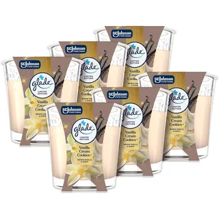 Glade Vanilla Cream Cookies Duftkerze 290 g beige